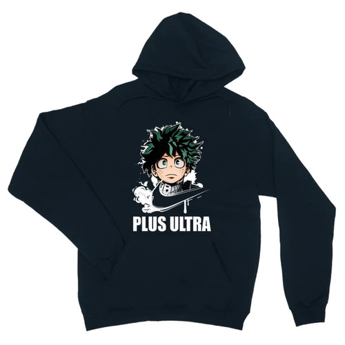 Sötétkék Hősakadémia unisex kapucnis pulóver - Midoriya Izuki