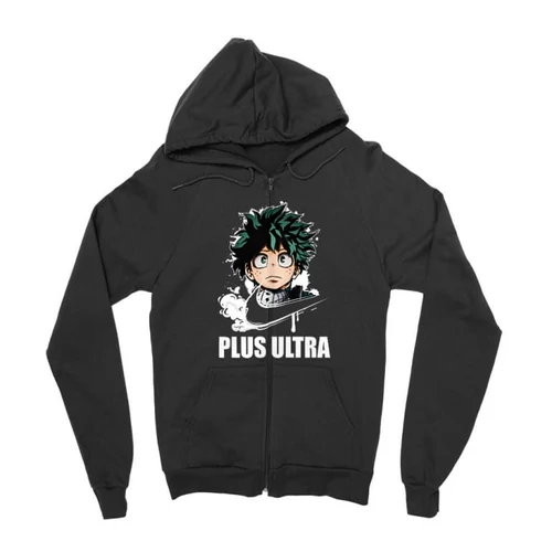 Fekete Hősakadémia zipzáros pulóver - Midoriya Izuki