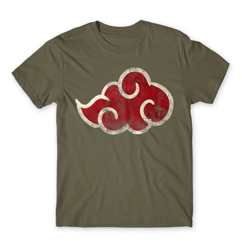 Cink Naruto férfi rövid ujjú póló - Akatsuki Cloud Logo