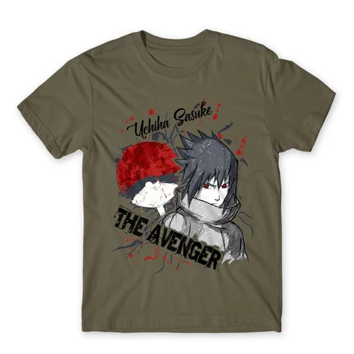Cink Naruto férfi rövid ujjú póló - Sasuke Uchiha - The Avenger