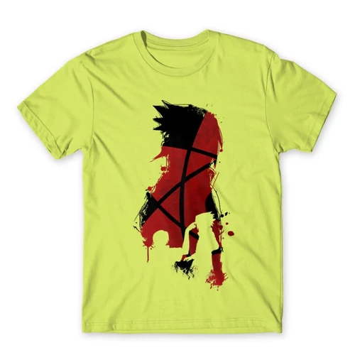 Almazöld Naruto férfi rövid ujjú póló - Sasuke and Itachi