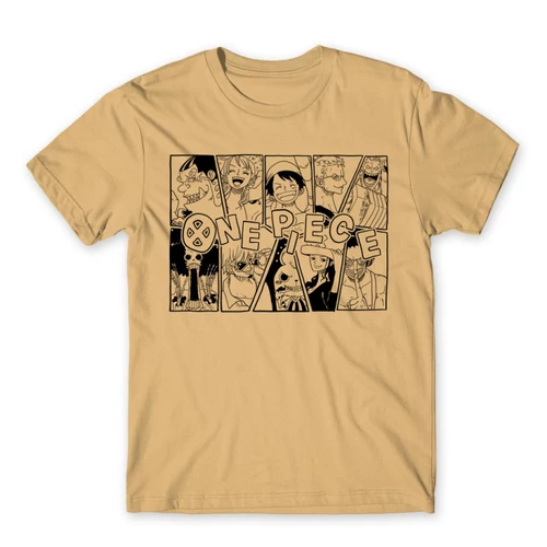 Homok One Piece férfi rövid ujjú póló - Black and White