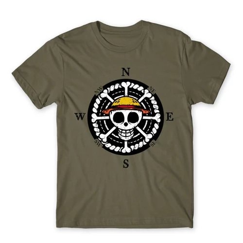 Cink One Piece férfi rövid ujjú póló - One Piece Compass