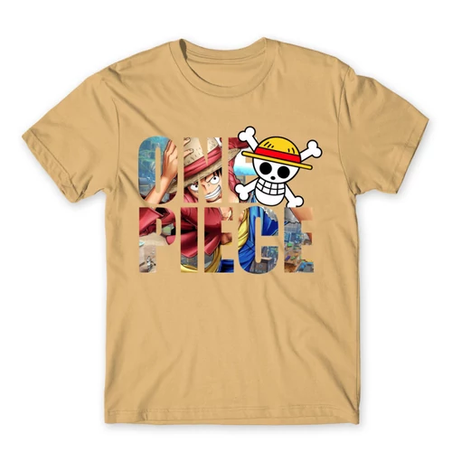 Homok One Piece férfi rövid ujjú póló - Text