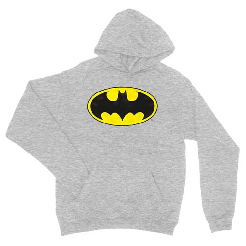 Sportszürke Batman unisex kapucnis pulóver - Logó