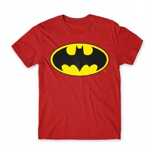 Piros Batman férfi rövid ujjú póló
