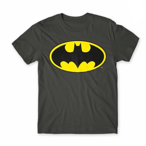 Sötétszürke Batman férfi rövid ujjú póló