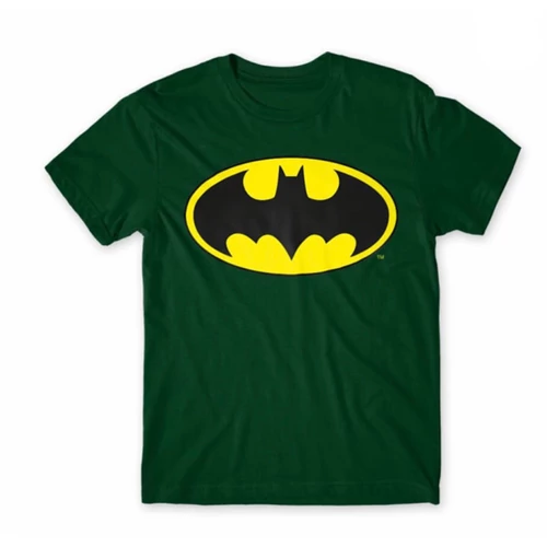 Sötétzöld Batman férfi rövid ujjú póló