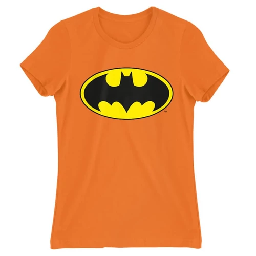 Narancs Batman női rövid ujjú póló Logó