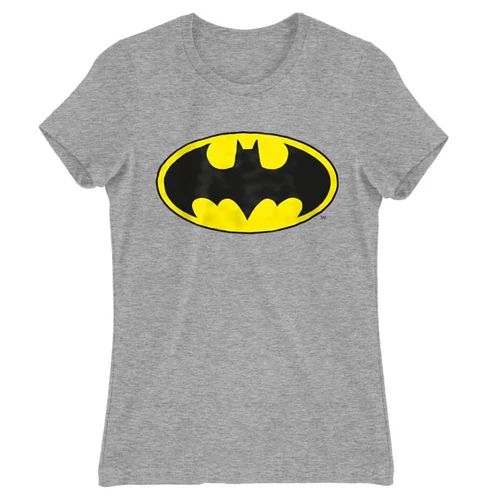 Sportszürke Batman női rövid ujjú póló Logó