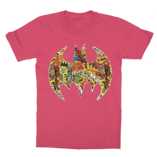 Pink Batman gyerek rövid ujjú póló - Batman Comics Logó