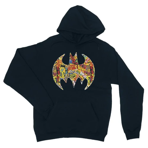 Sötétkék Batman unisex kapucnis pulóver - Comics Logó