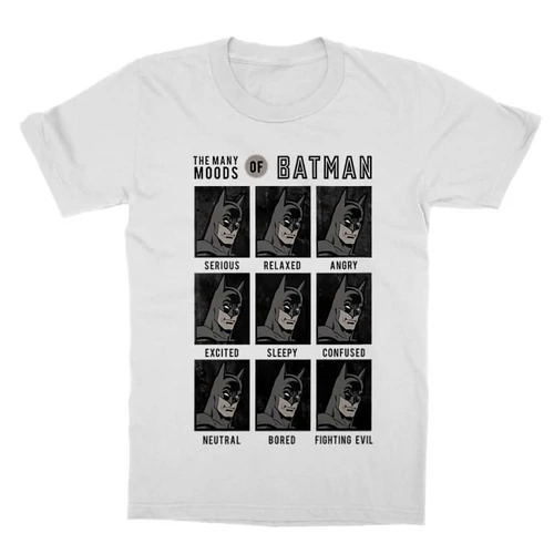 Fehér Batman gyerek rövid ujjú póló - Batman moods