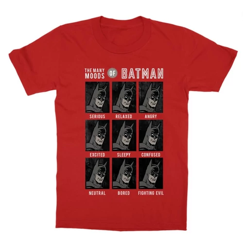 Piros Batman gyerek rövid ujjú póló - Batman moods