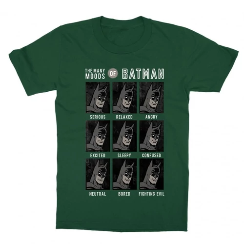 Sötétzöld Batman gyerek rövid ujjú póló - Batman moods
