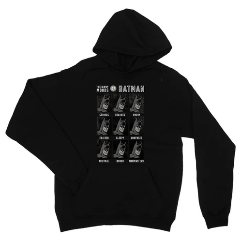 Fekete Batman unisex kapucnis pulóver - Batman moods