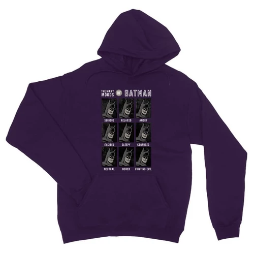 Sötétlila Batman unisex kapucnis pulóver - Batman moods