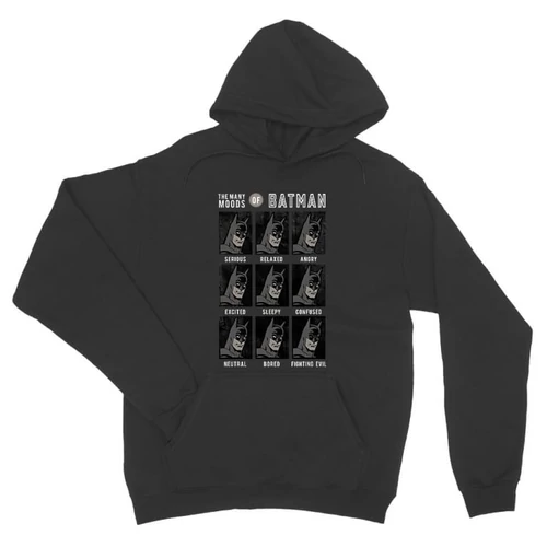 Sötétszürke Batman unisex kapucnis pulóver - Batman moods