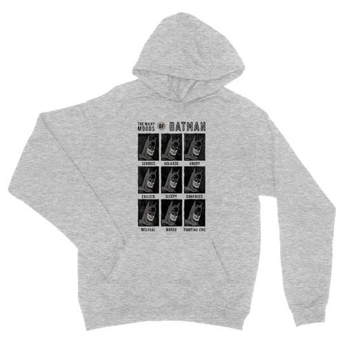Sportszürke Batman unisex kapucnis pulóver - Batman moods