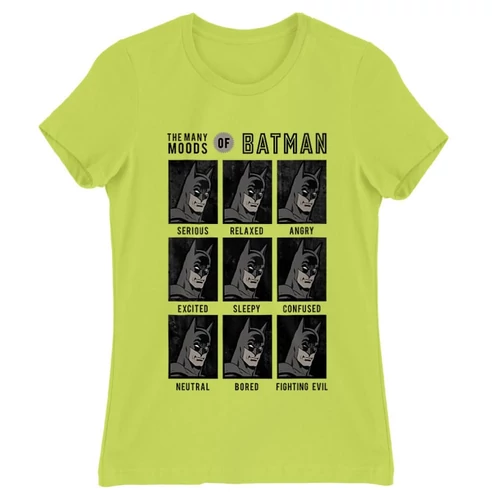 Almazöld Batman női rövid ujjú póló - Batman moods
