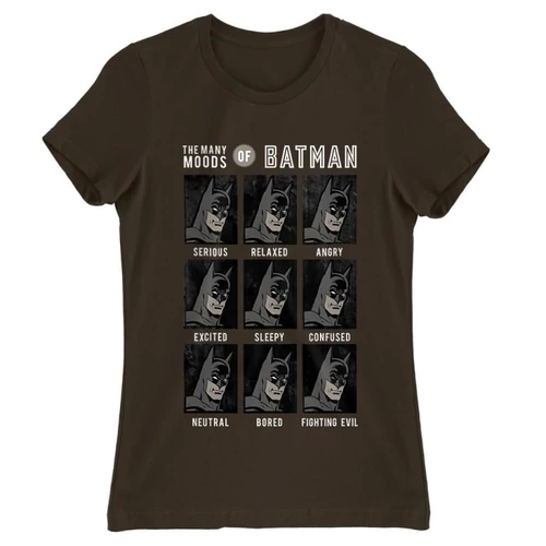 Barna Batman női rövid ujjú póló - Batman moods