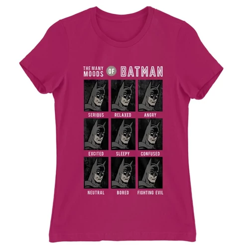 Pink Batman női rövid ujjú póló - Batman moods