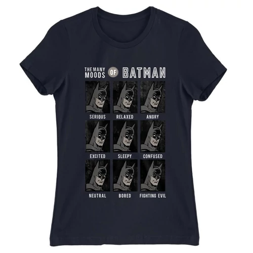Sötétkék Batman női rövid ujjú póló - Batman moods