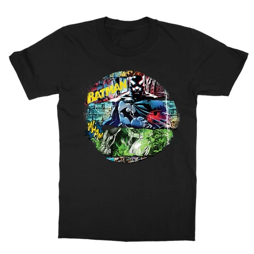 Fekete Batman gyerek rövid ujjú póló - Batman Circle