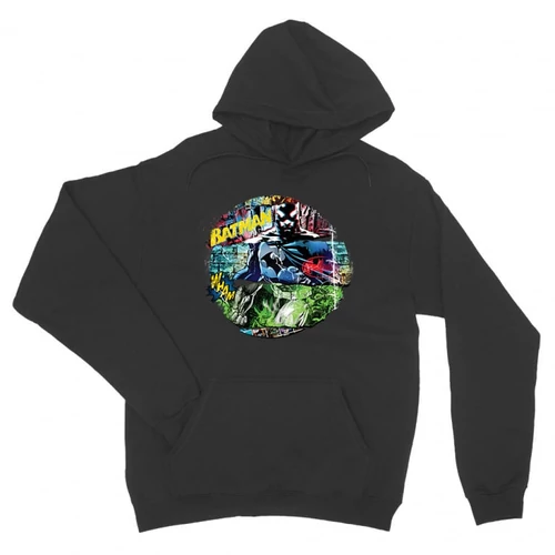Sötétszürke Batman unisex kapucnis pulóver - Batman Circle