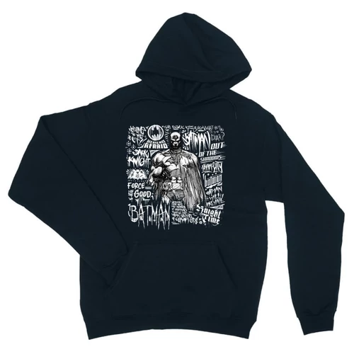 Sötétkék Batman unisex kapucnis pulóver - Graphic
