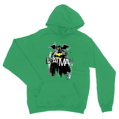 Zöld Batman unisex kapucnis pulóver - Grunge