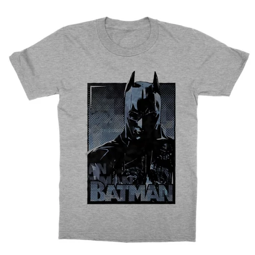 Sportszürke Batman gyerek rövid ujjú póló - Batman Comics