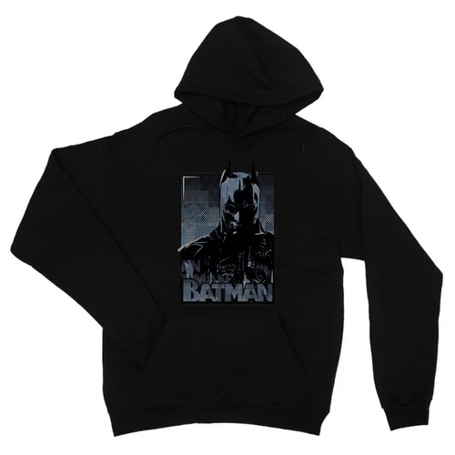 Fekete Batman unisex kapucnis pulóver - Batman Comics