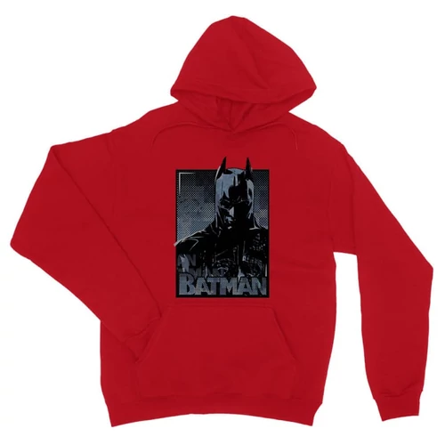 Piros Batman unisex kapucnis pulóver - Batman Comics