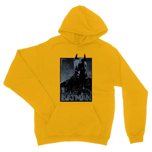 Sárga Batman unisex kapucnis pulóver - Batman Comics