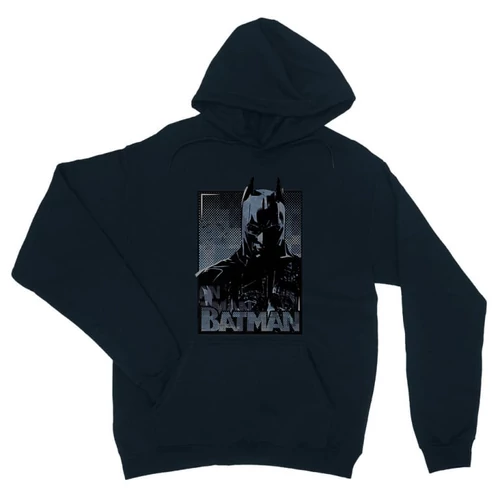 Sötétkék Batman unisex kapucnis pulóver - Batman Comics