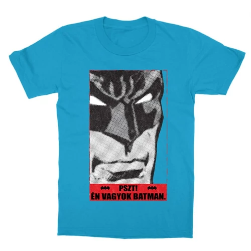 Atollkék Batman gyerek rövid ujjú póló - Pszt! Én vagyok Batman