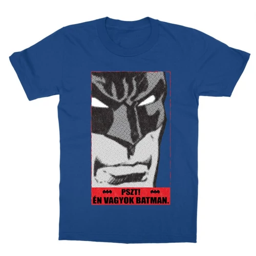 Királykék Batman gyerek rövid ujjú póló - Pszt! Én vagyok Batman