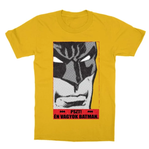 Sárga Batman gyerek rövid ujjú póló - Pszt! Én vagyok Batman