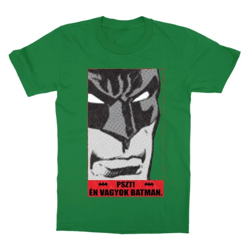 Zöld Batman gyerek rövid ujjú póló - Pszt! Én vagyok Batman
