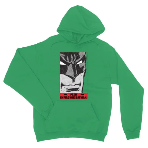 Zöld Batman unisex kapucnis pulóver - Pszt! Én vagyok Batman