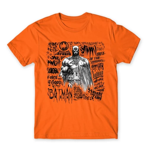 Narancs DC Comics Batman gyerek rövid ujjú póló - Graphic
