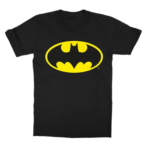 Fekete Batman gyerek rövid ujjú póló - Logó