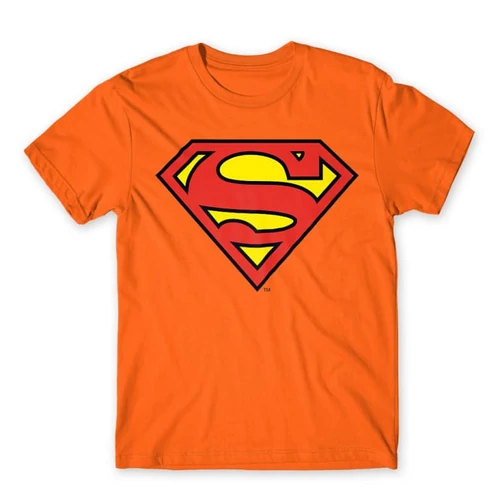 Narancs Superman - férfi rövid ujjú póló - Classic Logó