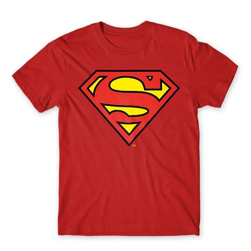 Piros Superman - férfi rövid ujjú póló - Classic Logó