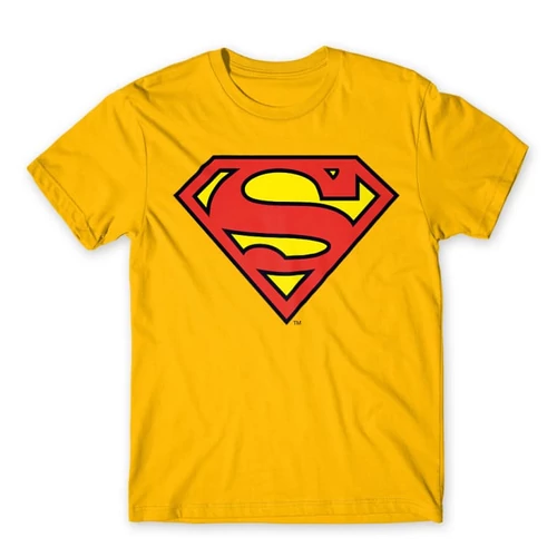 Sárga Superman - férfi rövid ujjú póló - Classic Logó
