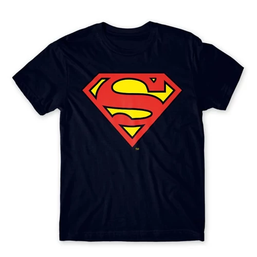 Sötétkék Superman - férfi rövid ujjú póló - Classic Logó