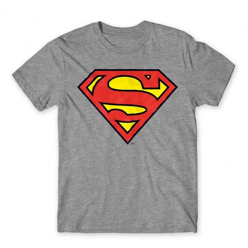 Sportszürke Superman - férfi rövid ujjú póló - Classic Logó