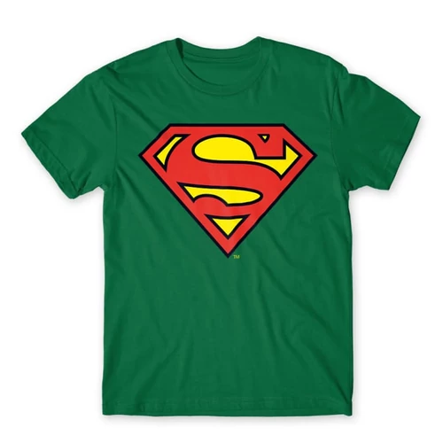 Zöld Superman - férfi rövid ujjú póló - Classic Logó