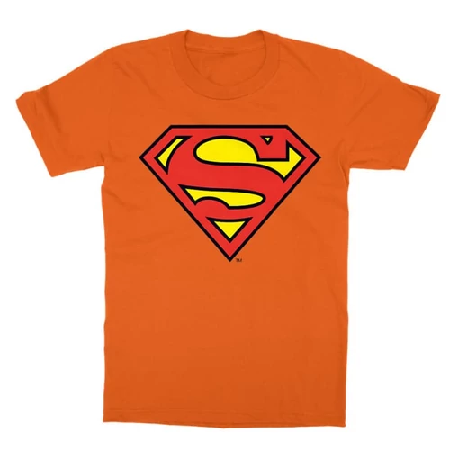 Narancs Superman - gyerek rövid ujjú póló - Classic Logó